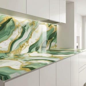 Copia - Placa Adhesiva X 10 Simil Marmol Blanco Rollo de 1.20 x 3 Metros BS-101