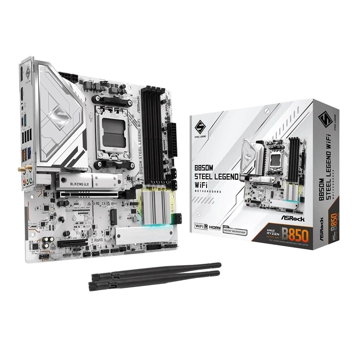 Motherboard Asrock B850M Steel Legend AM5 Wi-Fi 7 Micro ATX