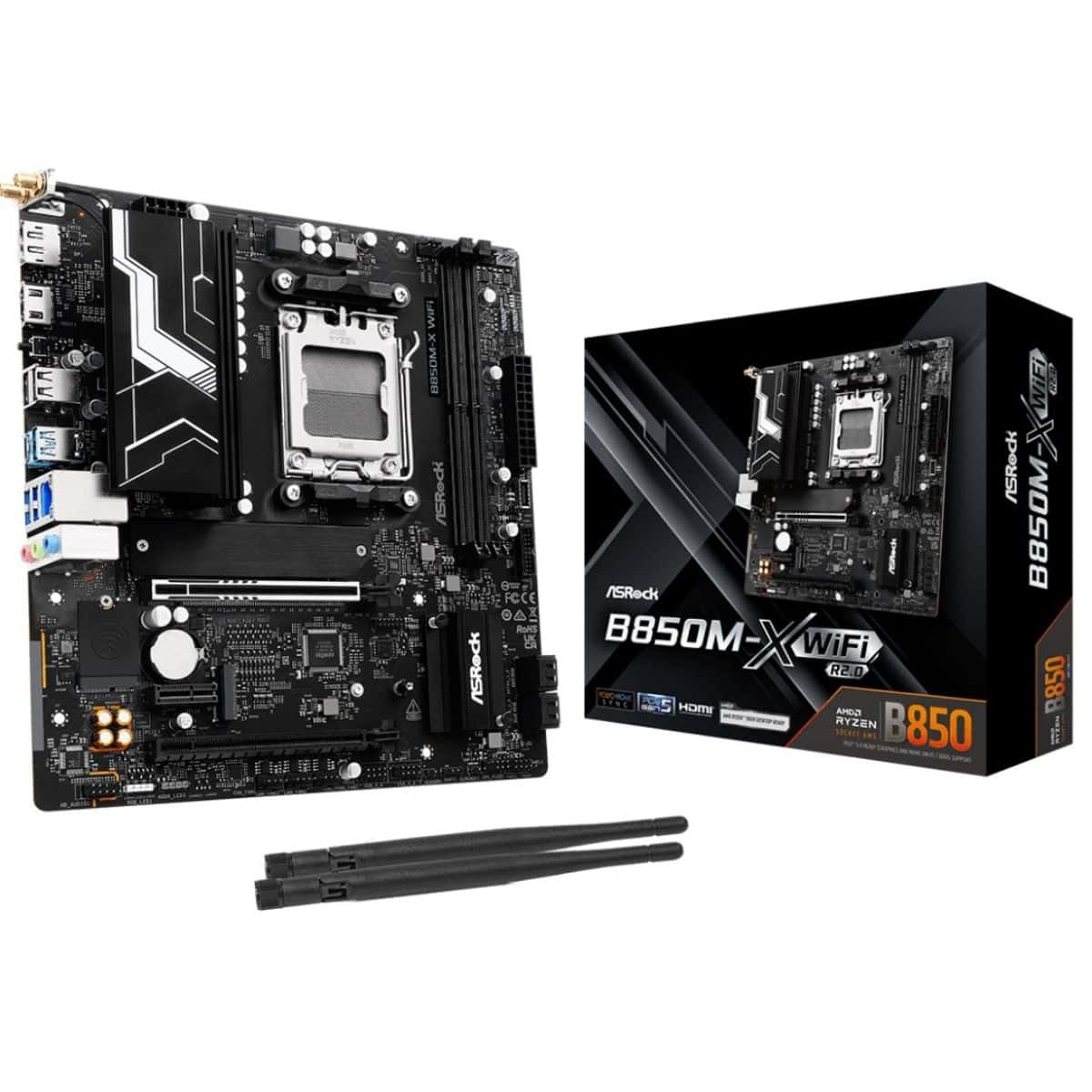 Motherboard Asrock B850M-X R2.0 AM5 Wi-Fi Micro ATX