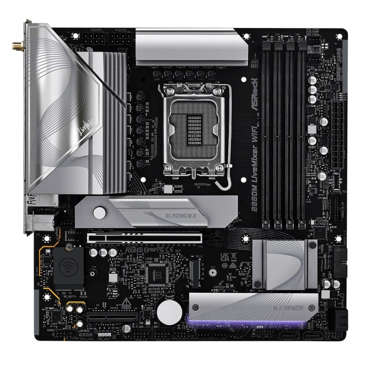 Motherboard Asrock B860 LiveMixer LGA 1851 WiFi 6 Micro ATX