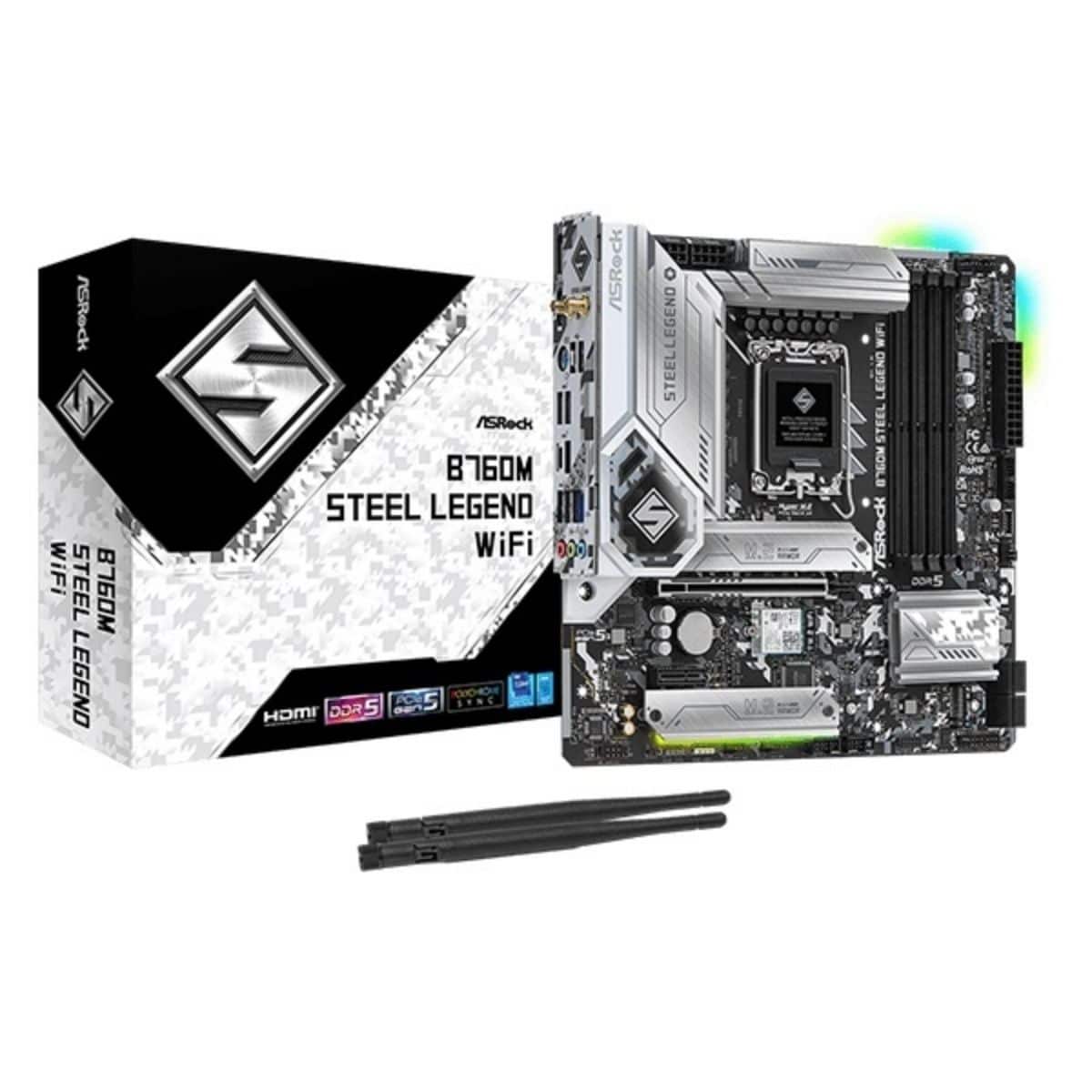 Motherboard Asrock Steel Legend LGA 1700 WiFi 6 Micro ATX