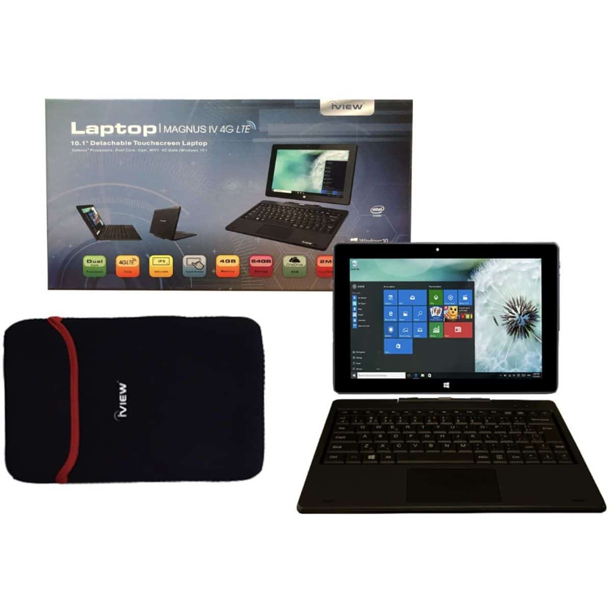 Notebook iView Magnus IV 4G LTE Dualcore 4+64GB 10 Win10 Pro