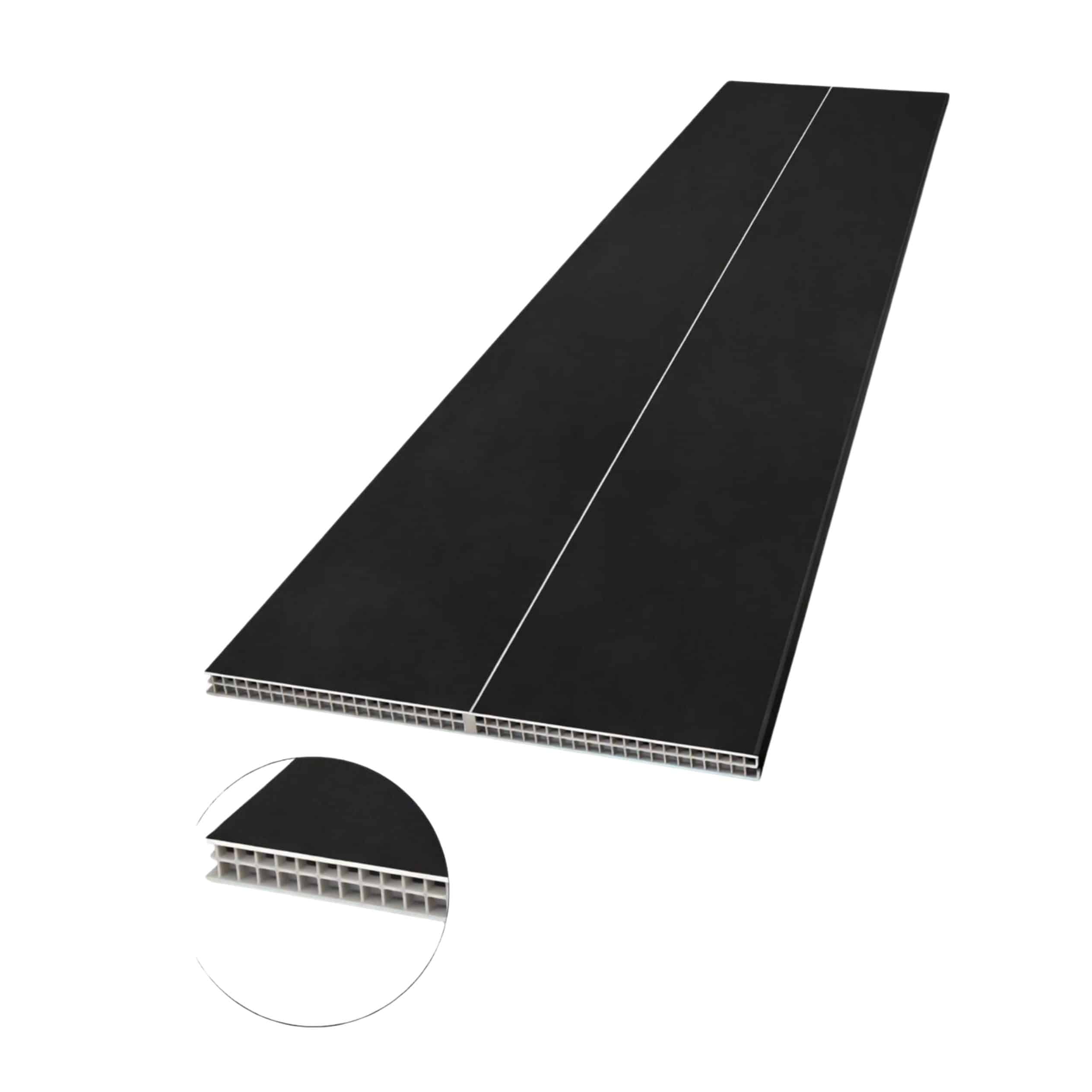 Panel Divisor Separa Ambientes 2,4X2,90m + 2 Rieles 3m NEGRO