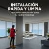 Panel Divisor Separador Ambiente 2,4X2,90m + 2 Riele 3m GRIS