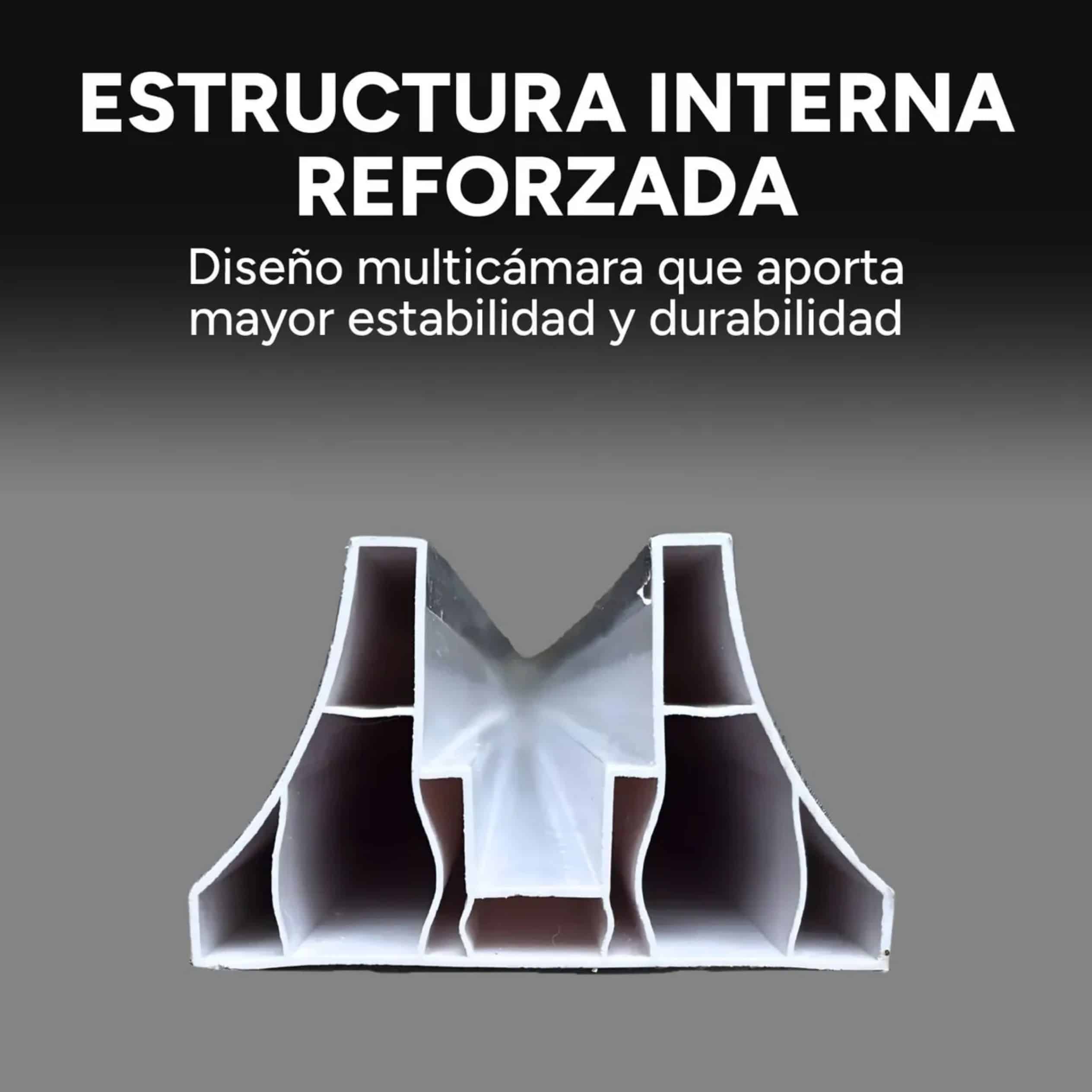 Panel Divisor Separador Ambiente 2,4X2,90m + 2 Riele 3m GRIS