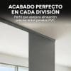 Panel Divisor Separador Ambiente 2,4X2,90m + 2 Riele 3m GRIS