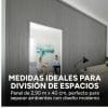 Panel Divisor Separador Ambientes 2,4 X 2,90m GRIS