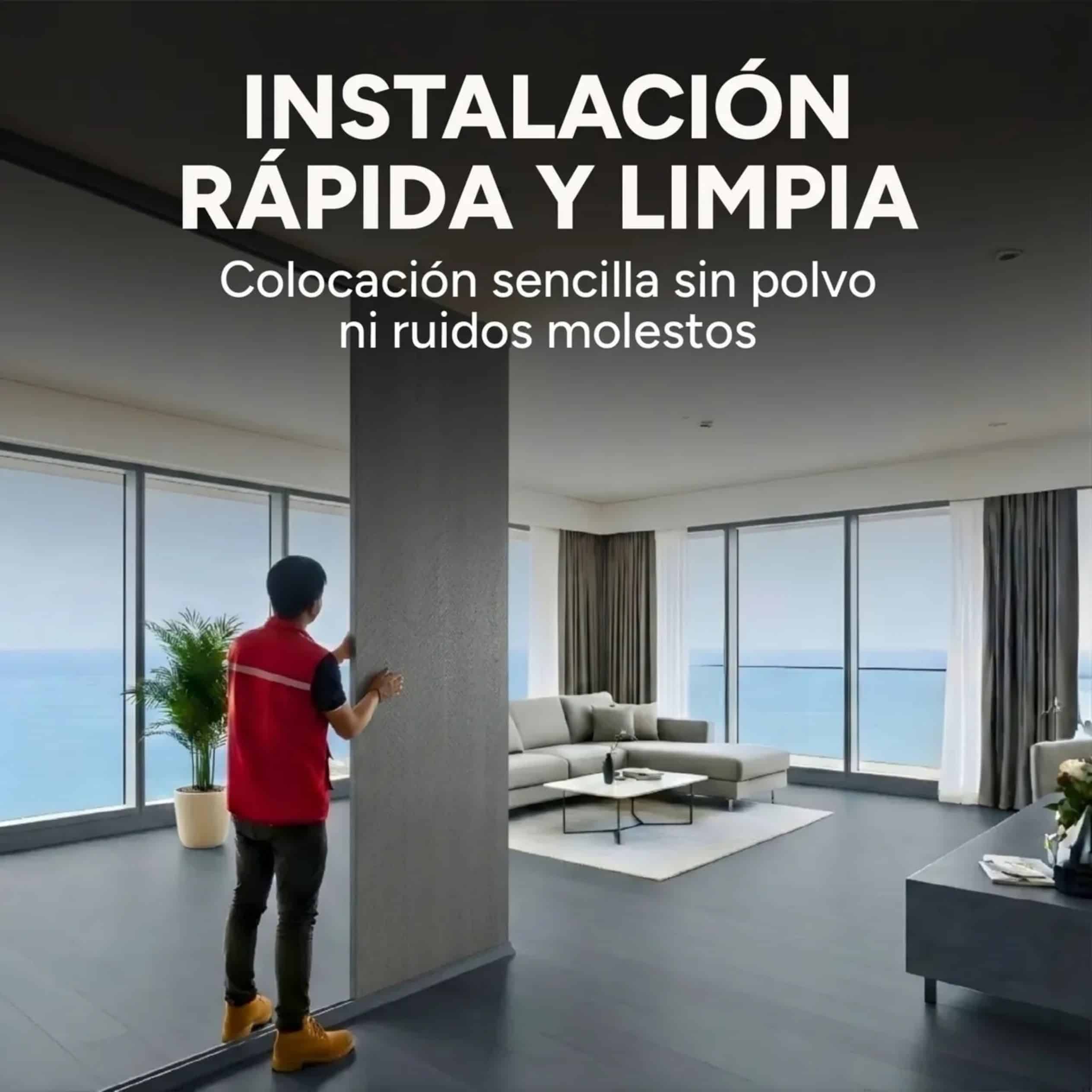 Panel Divisor Separador Ambientes 2,4 X 2,90m GRIS