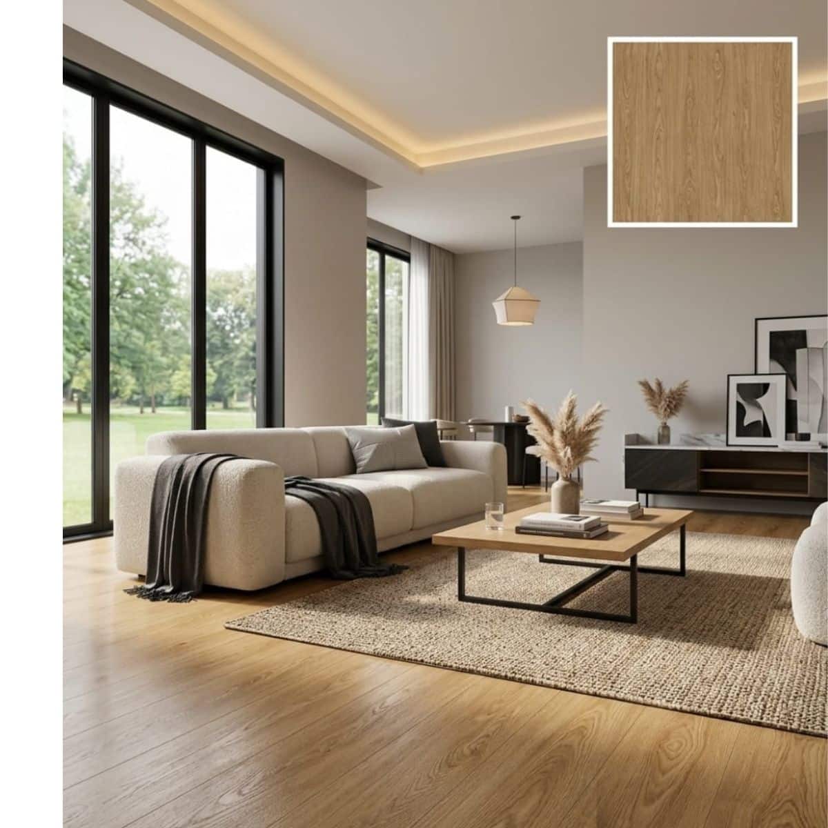 Piso Vinílico SPC 05002 Sistema Click 2,64m2 Símil Madera