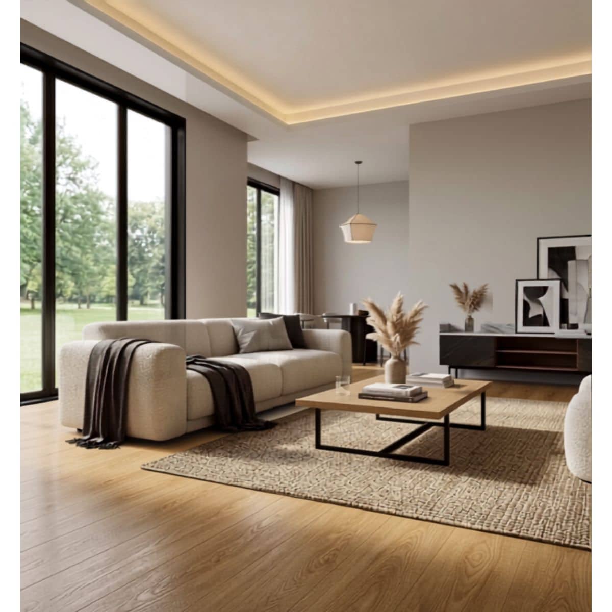 Piso Vinílico SPC 05002 Sistema Click m2 Símil Madera
