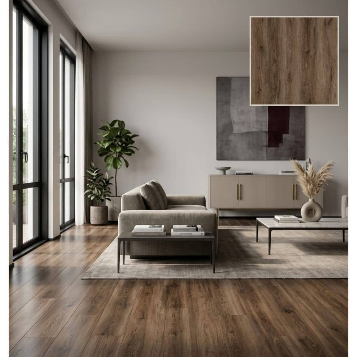 Piso Vinílico SPC 05004 Sistema Click 2,64m2 Símil Madera