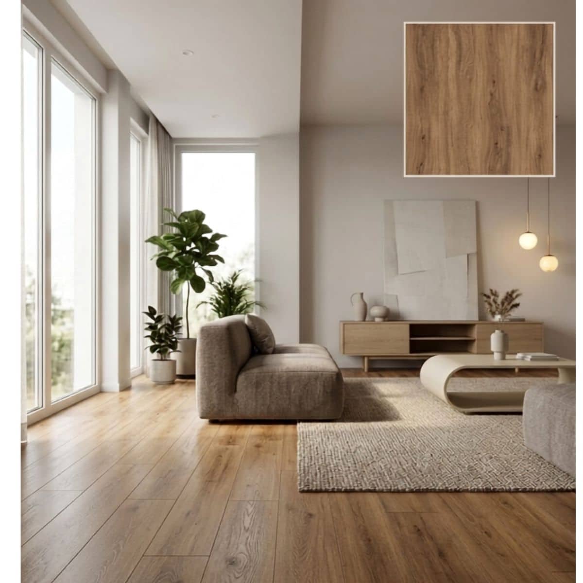 Piso Vinílico SPC 05005 Sistema Click 2,64m2 Símil Madera