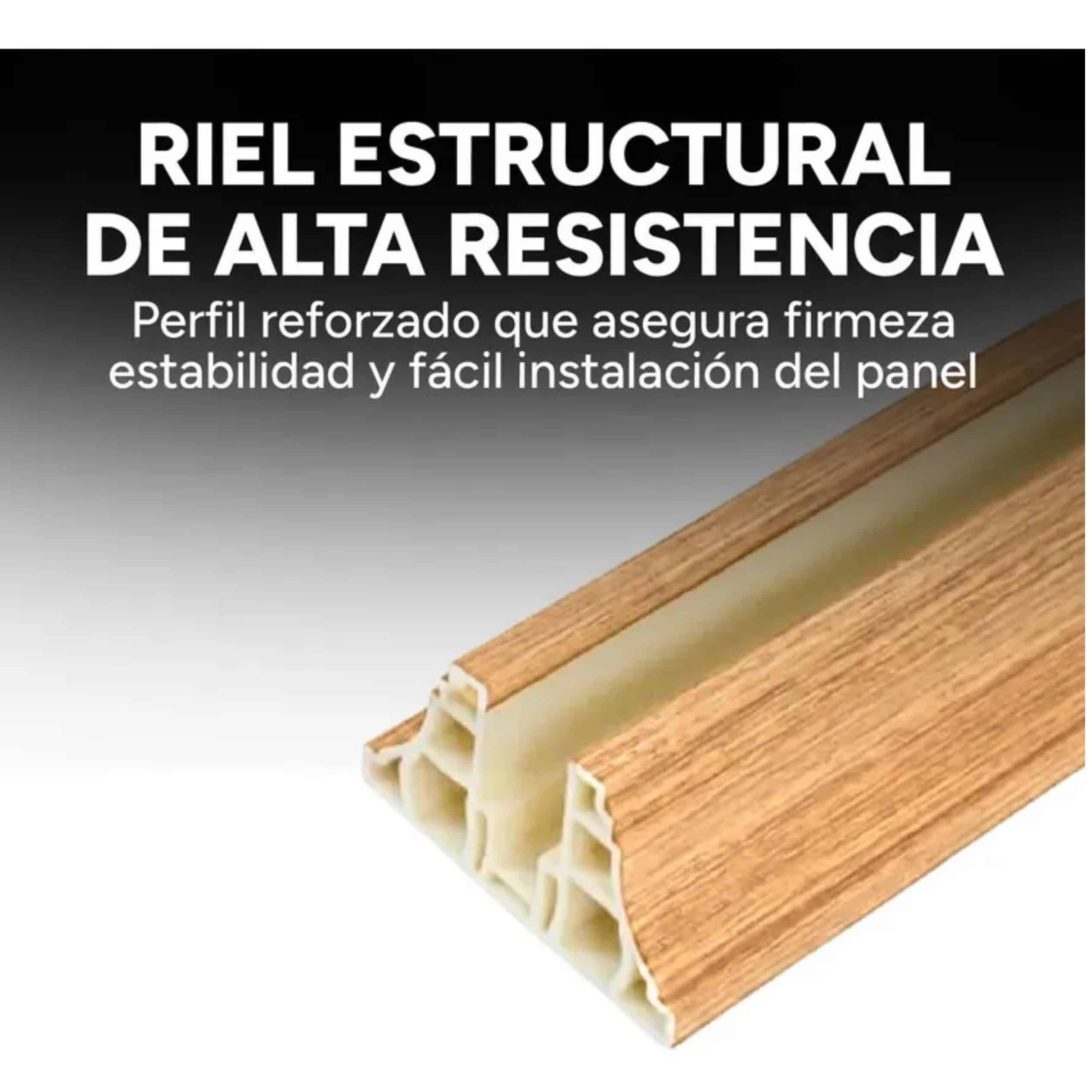 Riel para Panel Divisor Separador Ambientes 3m BEIGE