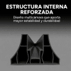 Riel para Panel Divisor Separador Ambientes 3m NEGRO
