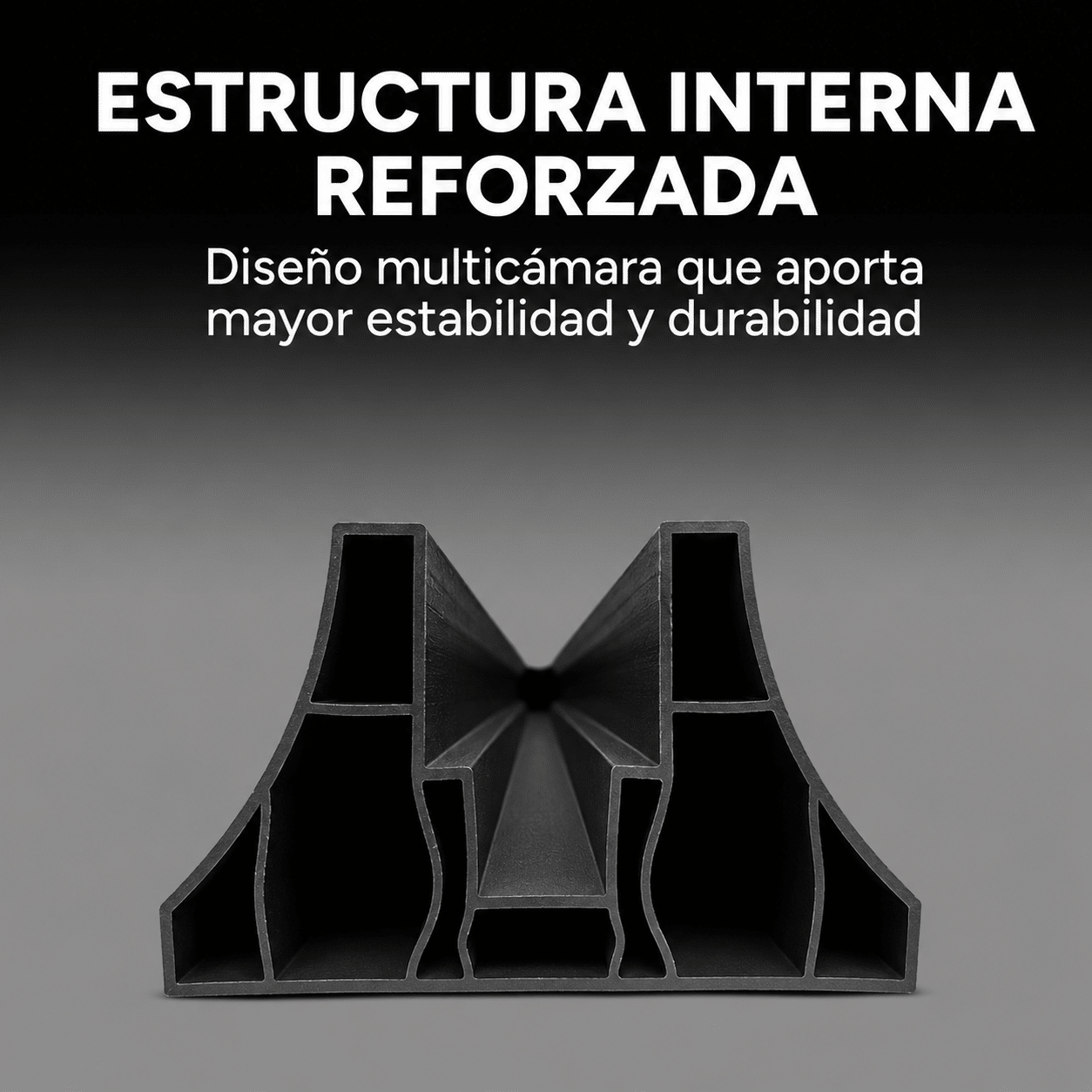 Riel para Panel Divisor Separador Ambientes 3m NEGRO