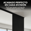 Riel para Panel Divisor Separador Ambientes 3m NEGRO