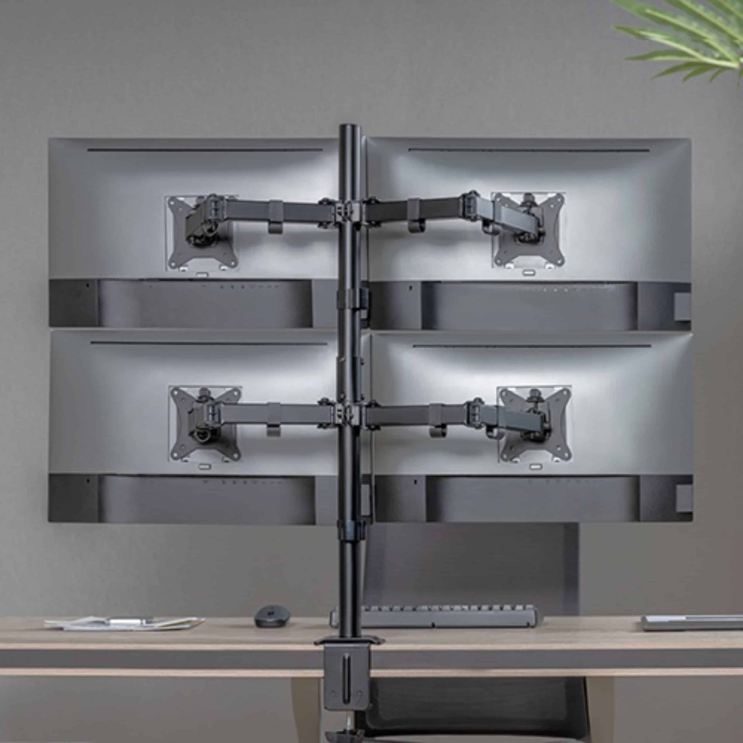 Soporte Monitor LDT66-C048 Cuádruple Articulado hasta 32''