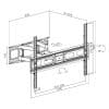 Soporte TV LCD Móvil hasta 80'' 40kg