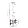 Soporte Techo Brateck PLB-CE1046-01 para TV hasta 80''