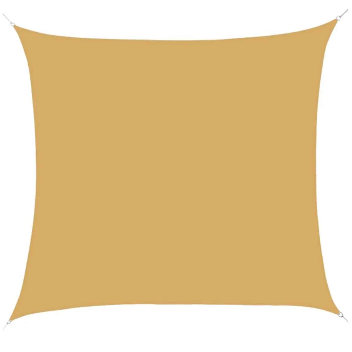 Toldo Vela Sombra viento/granizo Uv 2*2 Mts Cuadrado Beige