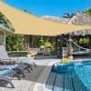 Toldo Vela Sombra viento/granizo Uv 2*2 Mts Cuadrado Beige