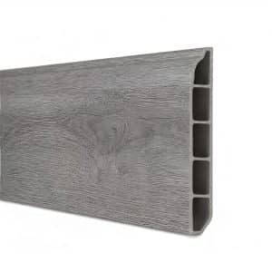 Zócalo SPC 05001 Símil Madera Gris 2,40 m Resistente al Agua