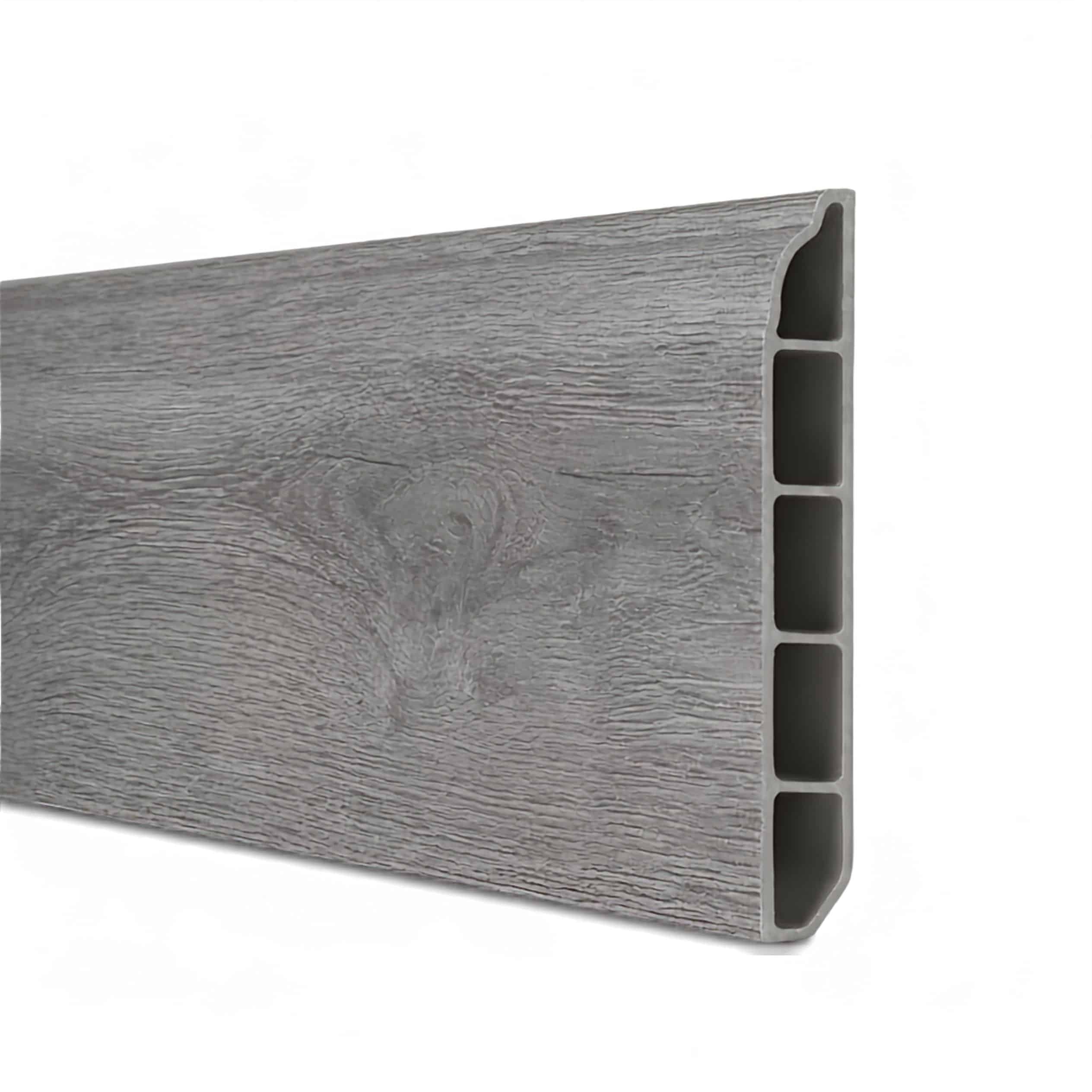 Zócalo SPC 05001 Símil Madera Gris 2,40 m Resistente al Agua