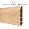 Zócalo SPC 05002 Símil Madera Natural 2,40 m Resistente