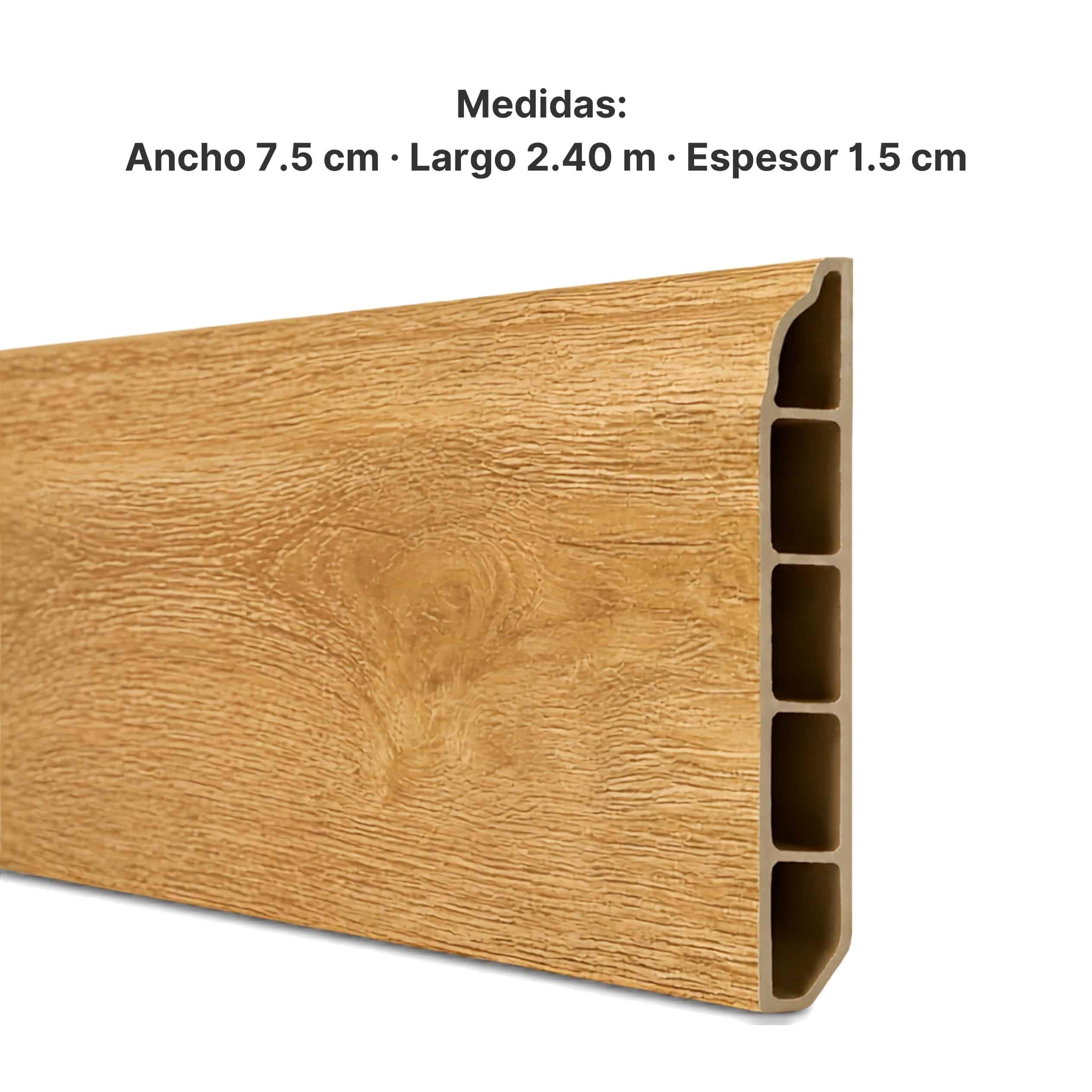 Zócalo SPC 05003 Símil Roble 2,40 m Resistente al Agua