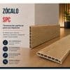 Zócalo SPC 05003 Símil Roble 2,40 m Resistente al Agua