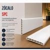 Zócalo SPC 05005 Símil Madera Blanco 2,40m Resistente al Agu