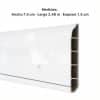 Zócalo SPC 05005 Símil Madera Blanco 2,40m Resistente al Agu